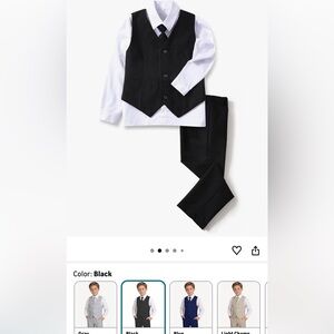 Boys Black Suit